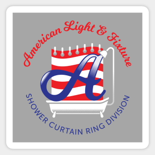 American Light and Fixture — Shower Curtain Ring Division Sticker